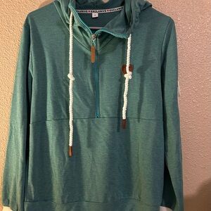 Men's Teal Hoodie Sweater